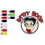 Betty Boop 20 Embroidery Design